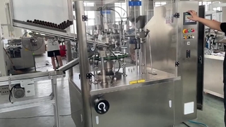 kartonlama ile metal tüp dolum makinası