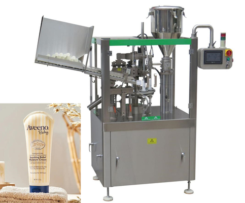 Kozmetik Şampuan Tüpü Dolum Kapama Makinesi Plastik Bileşik Boru 0.6 MPa