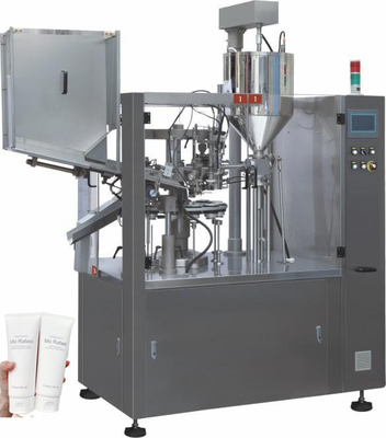 Otomatik yumuşak plastik tüp dolum ve mühürleme makinesi alüminyum kozmetik krem ​​tüpü diş macunu tüpü dolum makinesi