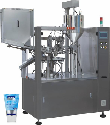 Kozmetik Pastası Krem Plastik Yapıştırıcı Alüminyum Yumuşak Küçük Tüp Kuyruk Yüksek Hızlı Piston Doldurma ve Sıfırlama Paketleme Makinesi