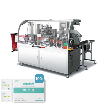 Yüksek Hızlı Otomatik Alkol Pedleri Yapma Makinesi 100mm Kullanımı Kolay