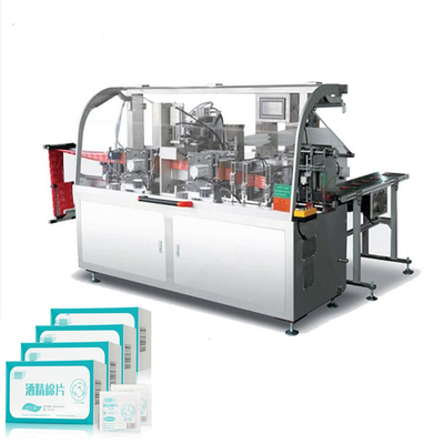 Otomatik Alkollü Swab Pad Paketleme Makinesi 140mm Pamuklu Levha