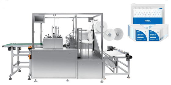 380v Alkol Pedi Paketleme Makinesi Ürün Hattı 50 * 55mm