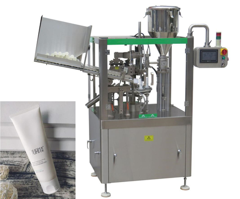 Yumuşak Boru 3KW 250ml için Yüz Temizleyici Tüp Dolum Kapama Makinesi