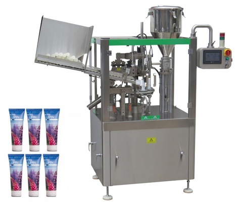 Plastik Diş Macunu Tüp Doldurma Kapama Makinesi Alüminyum 40pcs / Min LCD Ekran