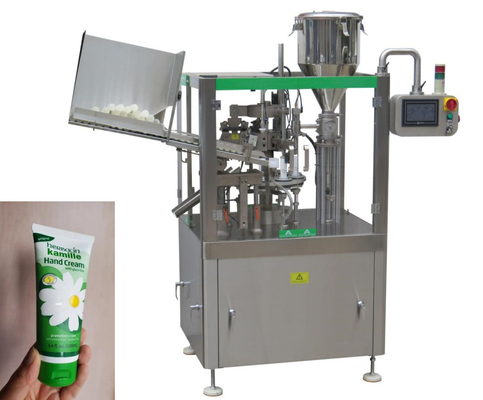 Vücut Losyonu Emülsiyon Papaya Krem için Yüksek Hızlı Otomatik Tüp Dolum Kapama Makinesi