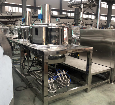 1000L Yüksek Kapasiteli Krem Yapma Makinesi Vakum Homogenize Emulsif Gel Karıştırma Makinesi