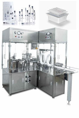0.5-10ML için Otomatik Önceden Doldurulmuş Şırınga Dolum Makinesi, Doğruluk ±%1-2, 1200-1600p/h, 380V/220V 50-60Hz