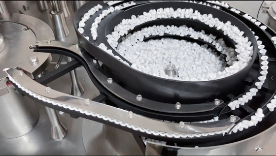 Plastik pasta gel ambalajı veteriner şırıngaları dağıtan doldurma ve kaplama makinesi