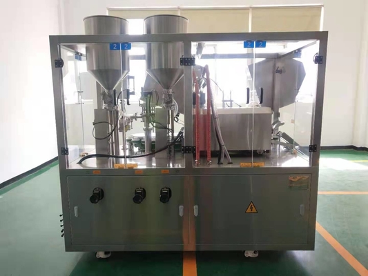 Alüminyum kozmetik krem tüpleri için otomatik yumuşak plastik tüp doldurma ve mühürleme makinesi