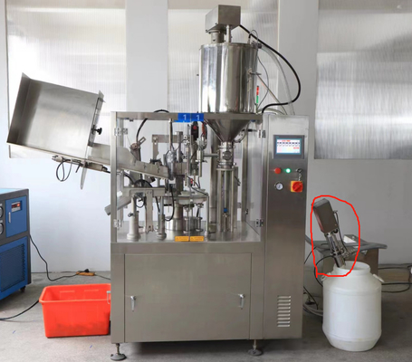 Otomatik yumuşak plastik tüp dolum ve mühürleme makinesi alüminyum kozmetik krem ​​tüpü diş macunu tüpü dolum makinesi