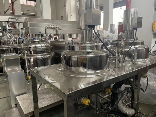 Kimyasal sıvı sabun makinesi homogenizer karıştırıcı kozmetik ısıtma paslanmaz çelik çift ceketli karıştırma tankı