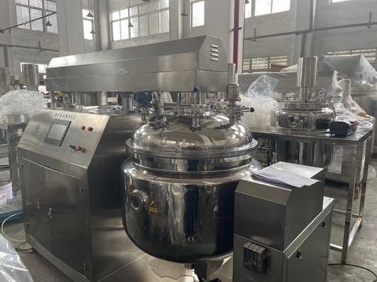 Yüksek Kaliteli Diş macunları Vakumlu Emulsif Laboratuvar Karıştırıcı Makine Vakumlu Emulsifleştirme Homogenizasyon Karıştırma Tankı