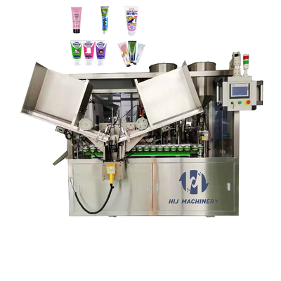 Alüminyum kozmetik krem tüpleri için otomatik yumuşak plastik tüp doldurma ve mühürleme makinesi