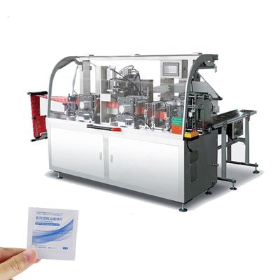 125mm Uzunluk 60 Torba / Min Alkol Tampon Paketleme Makinesi
