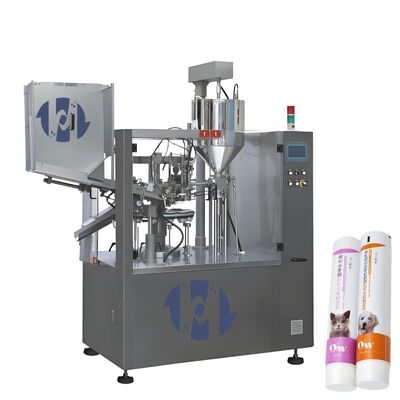 Otomatik Yağ Gel Diş Mağazası Yüz Temizleyici Kozmetik Plastik Tüp Doldurma ve Sızdırma Makinesi