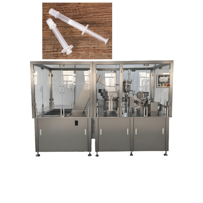 Automatic Plastic Syringe Filling and Plugging Machine for Liquid and Gel